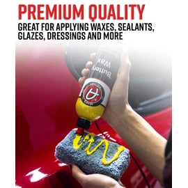 Adam's Polishes Plush Microfiber Applicator Pad (6 Pack) – Microfiber Sponge Car Detailing Applicators | Use with Ceramic Coating for Cars, Car Wax, Paint Sealants, Compound, Polish, Glazes & More