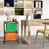 superbpag Rolling File Cart with Wheels, 2 Tier Office Storage