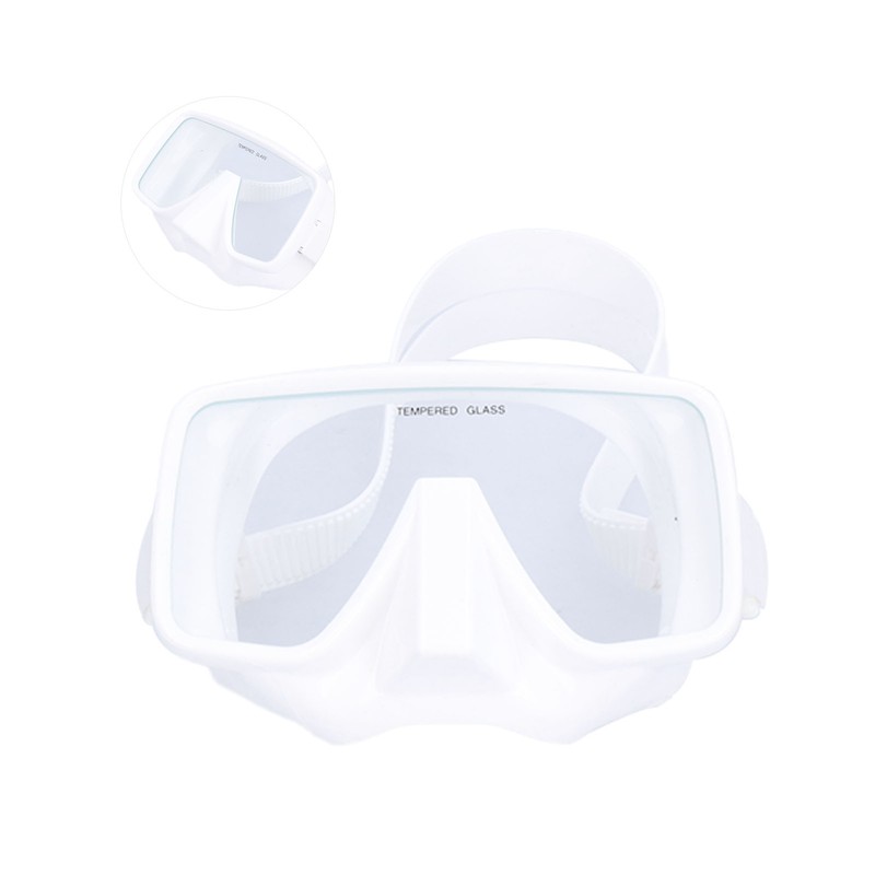 Diving Goggles AntiFog Silicone Underwater Goggles Tempered Glass Lens Swimming