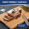 Hiware 3-piece Bamboo Cutting Boards for Kitchen, Heavy Duty Bamboo
