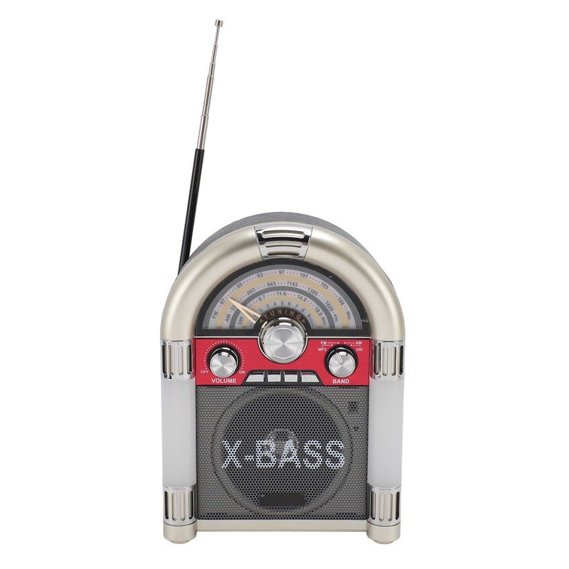 Bluetooth Speaker AM FM SW Band Receiver Retro Style Wireless