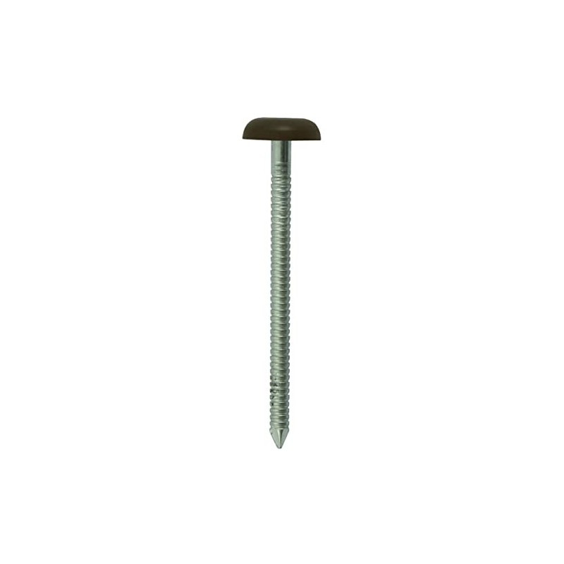 TIMCO PN50BR Polymer Headed Nail 50mm - Mahogany (Box of