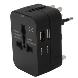 Multifunctional Power Converter with USB Ports Universal Adapter Socket