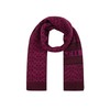 Coach Women's Signature C Logo Knit Scarf, Deep Berry, One