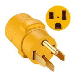 LAZMUMI NEMA 14-50P to 6-50R Welder Adaper Plug, 50Amp 240V 4 Prong to 3 Prong Generator Welder Dryer EV Charger Power Adapter Plug