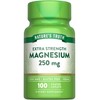 Natures Truth Magnesio 250 mg 100 Tabletas Veganas Suplemento Alimenticio