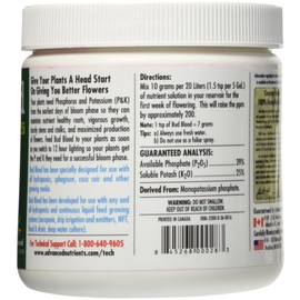 Advanced Nutrients 2300-36-4 Bud Blood Fertilizer, 500gm, 0.5 Kg, Brown/A