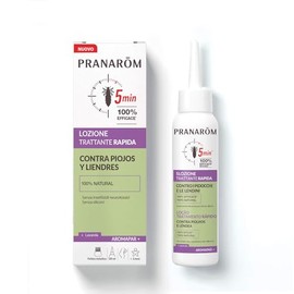PRANAROM, Aromapar Lotion for Lice and Nits Works in 5 Minutes 100% Effective Lavender and Coconut Essential Oil 100ml with Comb