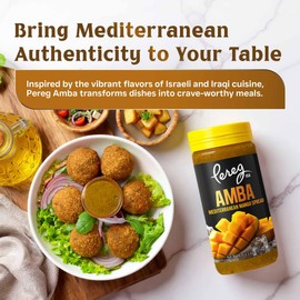 Pereg Amba, Mediterranean Mango Spread, 13 oz (2 Pack) | Tangy & Flavorful Condiment | Vegan, Non-GMO, Gluten-Free | Pickled Mango Sauce