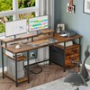 Furologee 61" Computer Desk with Power Outlet and USB Ports,