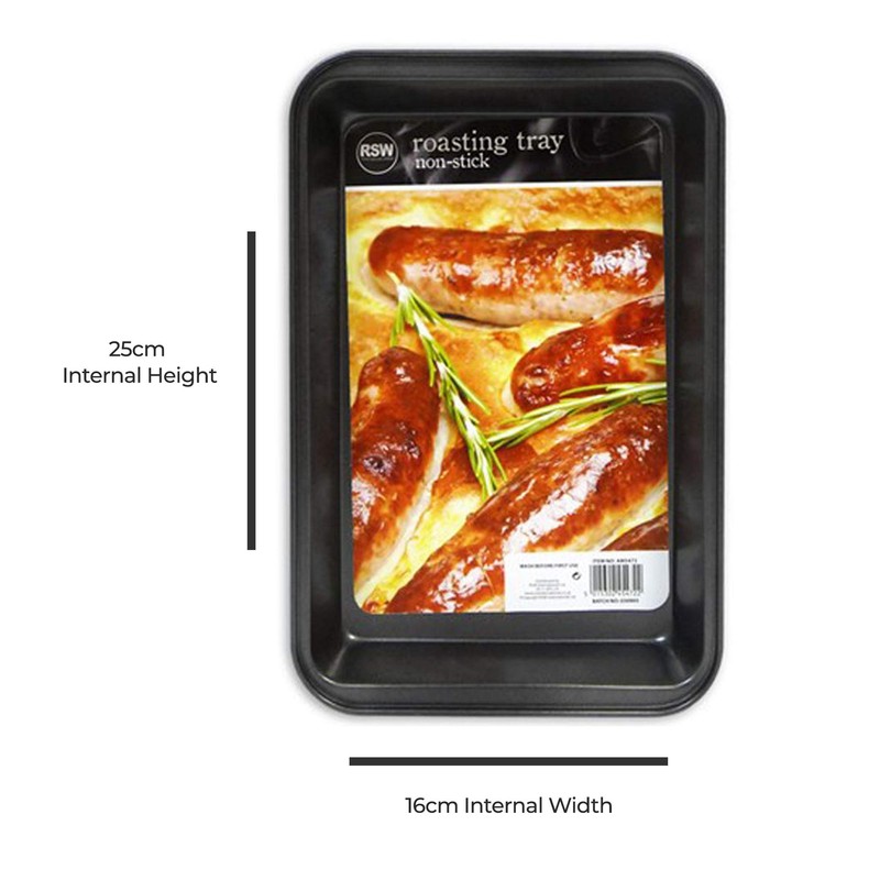 YöL Oblong Turkey Tin Non Stick Oven Tray for Roasting