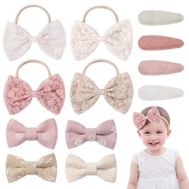 Pack of 12 Hair Clips Girls Hair Band Girls Hair Accessories Girls Hair Bows Girls Baby Hair Clips Baby Children Hair Accessories for Everyday Party Shows Photography and Festivals