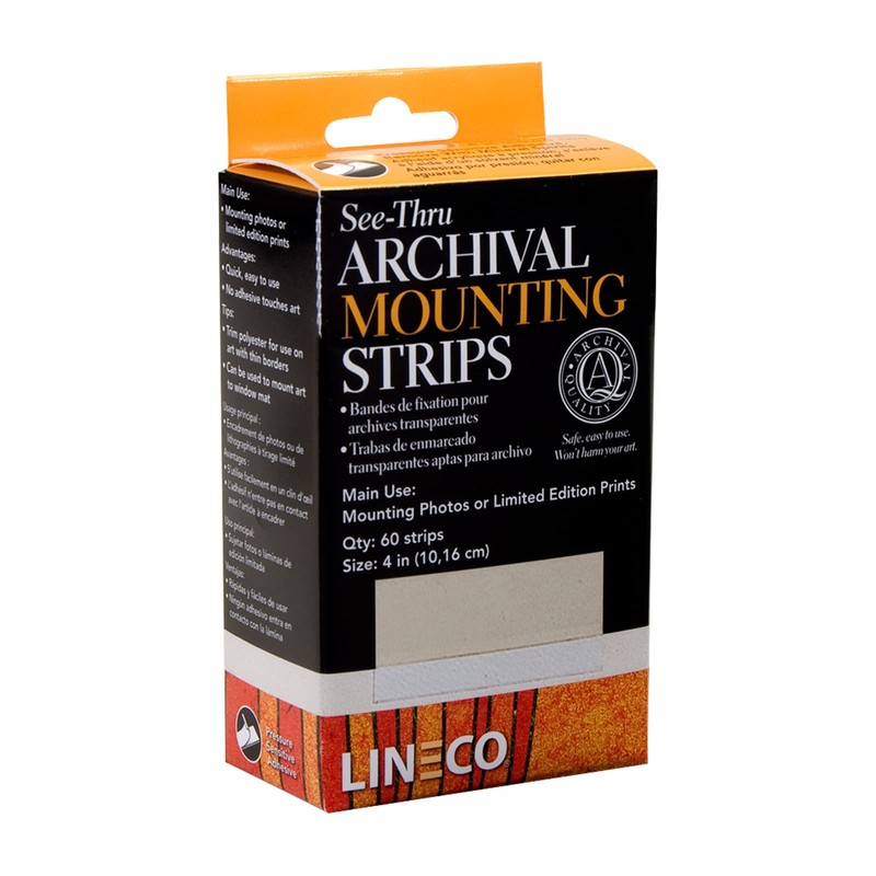 See Through Archival Mounting Strips