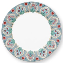 Pip Studio Flower Festival Breakfast Plate Light Blue 21 cm