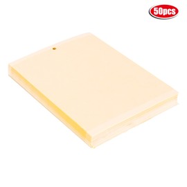 50Pcs Double Sided Insect Yellow Catching Board Sticky Flying Insect Glue Traps Catcher Garden