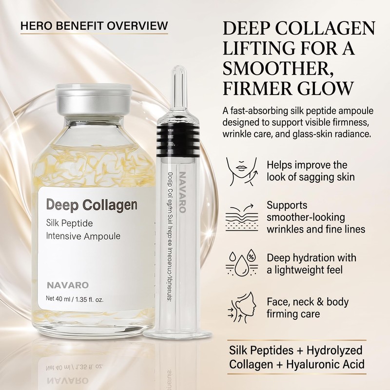Navaro Peptide Deep Collagen Lifting Ampoule - Anti-Wrinkle & Firming