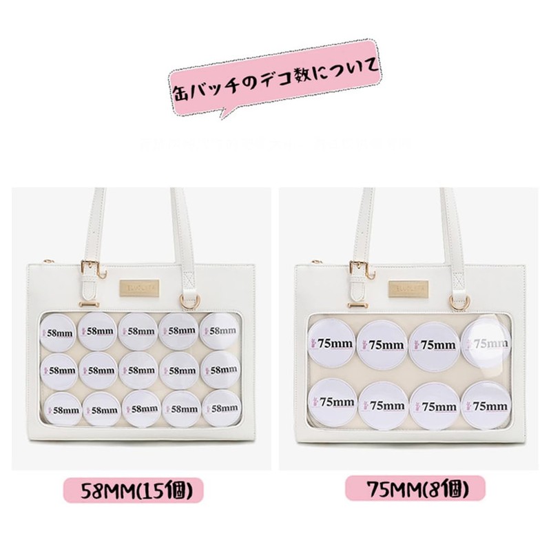bealight Pain Bag, A4 Tote Bag, Fashionable, Shoulder Bag, Transparent,
