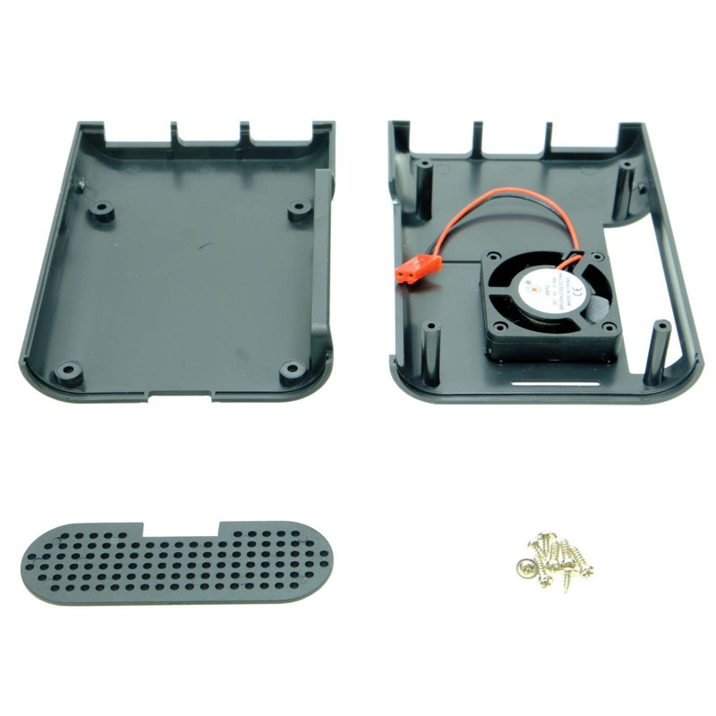 Paradisetronic.com Raspberry Pi 4 Model B Case with Fan Black