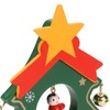 Wooden Christmas Tree Desktop Ornament Shatterproof Safe Eco Friendly Wooden