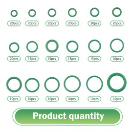 270PCS Seal Gasket Washer, Car Air Conditioning Compressor Seal O-Ring Assortment Kit, 18 Sizes Car Air Conditioning AC O Ring Kit, Universal Vehicle Repair Tool for Door, Window, Home Appliances