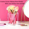 Pack of 2 Acrylic Pen Holders, Makeup Brush Holder, Acrylic