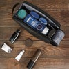 ZEEMO Travel Toiletry Bag for Men, Medium Water-Resistant Double-Sided Full-Open