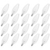 CYLYT 20-Pack E12 Candelabra Light Bulbs 25W Warm White 2500K,
