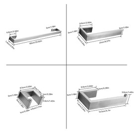 BWE Bathroom Accessories Set 4 Pieces Towel Bar Set Brushed Nickel with Towel Holder Robe Hook Toilet Paper Holder Bathroom Hardware Set Bath Hardware Accessory Kit Wall Mount Stainless Steel