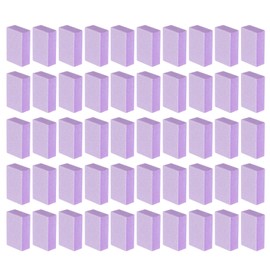 HARFINGTON 50pcs Nail Buffer Blocks 120 Grit Nail Sanding Buffing File Block Manicure Tool for Acrylic Nail Shine Polishing Buffer, Purple