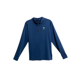 Buoy Up - Women's Performance Quarter-Zip Pullover, Performance Athletic Mock Neck Long Sleeve Pullover (Navy) (US, Alpha, Medium, Regular, Regular, Navy)