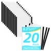 LDHHYH 20 Pack 8.5 x 11 Inch Magnetic Sign Holder,