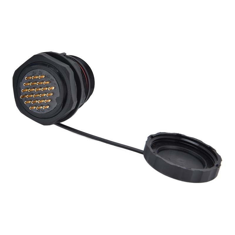 Waterproof Connector Back Nut IP68 Aviation Power Socket 5A for