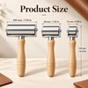 Leather Press Roller with Wooden Handle – Three Widths or