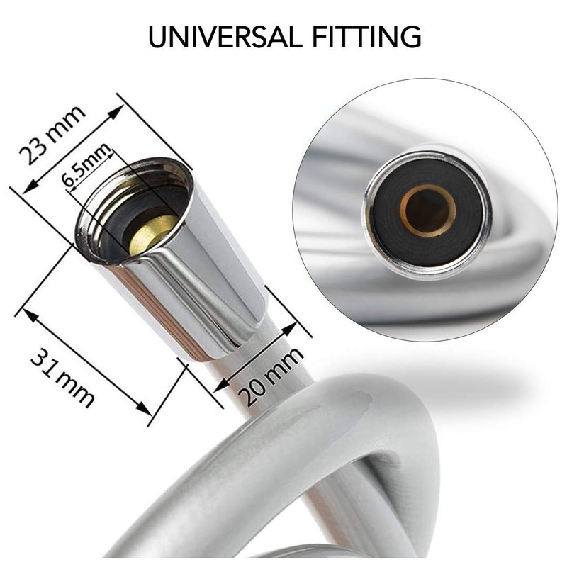 ZOTTI PVC Shower Hose 2m - Strong - Anti-Burst -