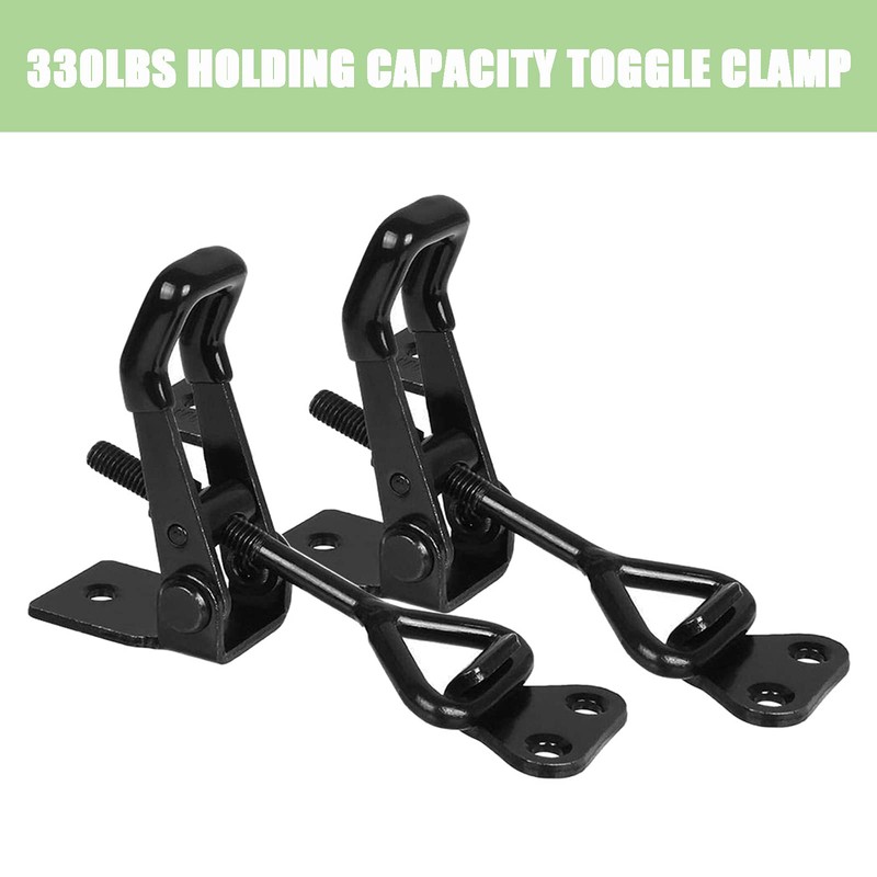 EVADOW 10PCS 4001-Style Black Toggle Latch Clamp, Heavy Duty Adjustable