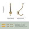 Sailing 3 Pack Coat Hooks - Champagne Bronze Coat Hooks
