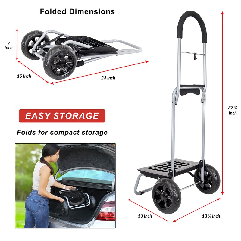 dbest products Trolley Dolly MM, Black Handtruck Cart Hardware Garden