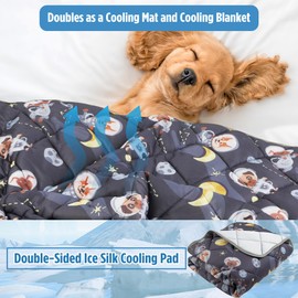 Paw Legend Dog Cooling Mat for Dogs Cat Cooling Pad for Dog Pet Cooling Mat Cooling Blanket Summer Cool Tech Fabric Washable Dog Sleeping Pad on Kennel Sofa Bed Floor Car Seats, Medium