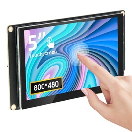 ELECROW Touchscreen Monitor for Raspberry Pi, 5 Inch Mini Monitor 800 x 480 HD IPS Raspberry Pi Display Compatible with Raspberry Pi, PC, Jetson Nano