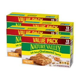 Nature Valley Soft-Baked Oatmeal Squares Peanut Butter, 4Count
