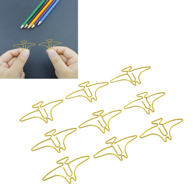 100pcs Paper Clips Prevent Slip Cute Animal Shaped Decorative Metal