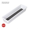 Copco Basics Drawer Organizer, 12.81 x 3.81 x 2.1-Inches, White/Charcoal