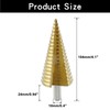 LDEXIN Step Drill Bit 1/8" to 1-9/16" High Speed Steel