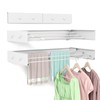 Wall Mounted Drying Rack for Laundry 23.6'', Foldable Laundry Drying