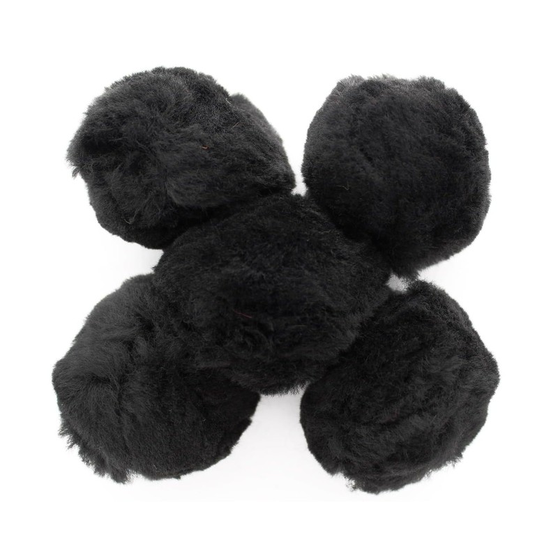 Essentials By Leisure Arts - Pompones negros de 3 pulgadas,