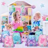 12 Pcs Mermaid Drawstring Bag Ocean Theme Backpack Organizer Great