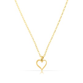 Made by Nami Minimalist necklaces with pendant, subtle women's stainless steel necklace with strong lobster clasp, choker chain women and girls, filigree link chain, Stainless Steel