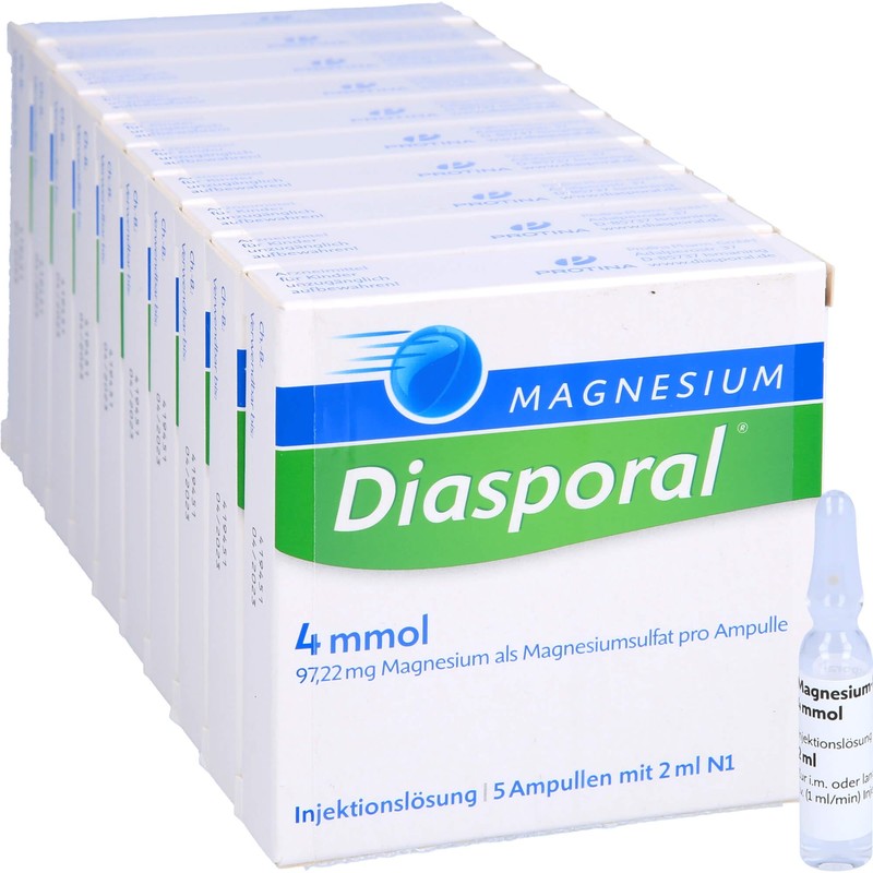 MAGNESIUM DIASPORAL 4 mmol ampoules 50 x 2 ml
