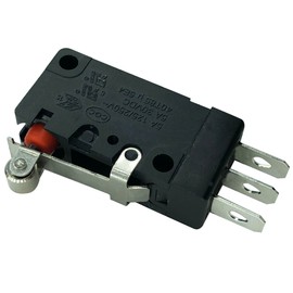 Snap Action Switch with Short Hinge Roller Lever by DTAIR Replacement for Omron D2VW-5L2A-1HS Microswitch 5A 250V 30VDC(SPDT)