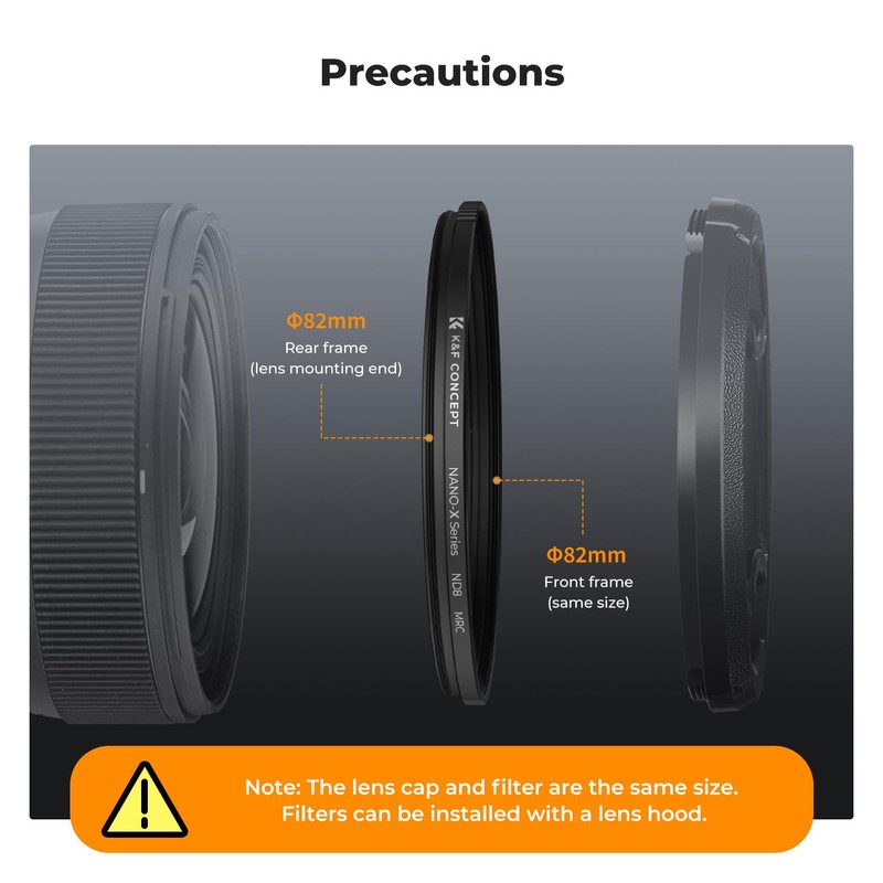 K&F Concept 52mm ND8 (3 Stop) ND Lens Filter Camera